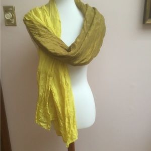 Eileen Fisher Long Silk Crinkle Scarf